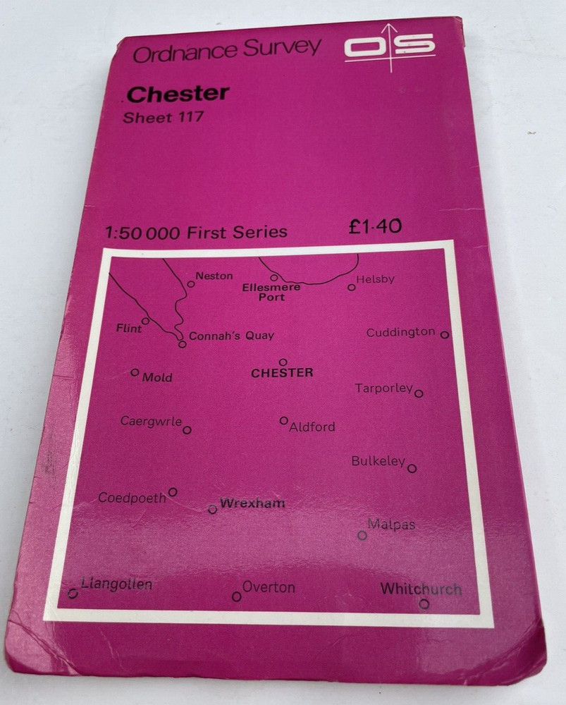 Ordnance Survey Map 1:50000 – Chester – Sheet 117
