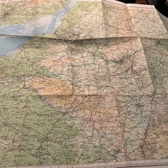 NORTH SOMERSET Bartholomew Revised Contoured Half Inch Map No 7 Paper 1954