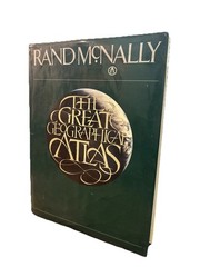 Rand McNally The Great Geographical Atlas 1982 Large Hardcover W Dust Jacket