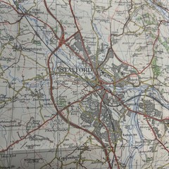 STAFFORD Ordnance Survey Map 1963 Sheet 119 Seventh Series market Drayton