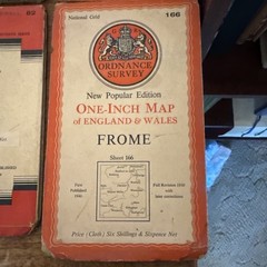 8 Very Rare Vintage Ordnance Survey Contoured Road Map #Maps Knowledge-4