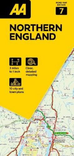 AA Road Map Northern England (Map) AA Road Map Britain (UK IMPORT)