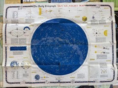 Mr Pickwicks Map portfolio World Space Moon Rand McNally Telegraph Sky Night (M)