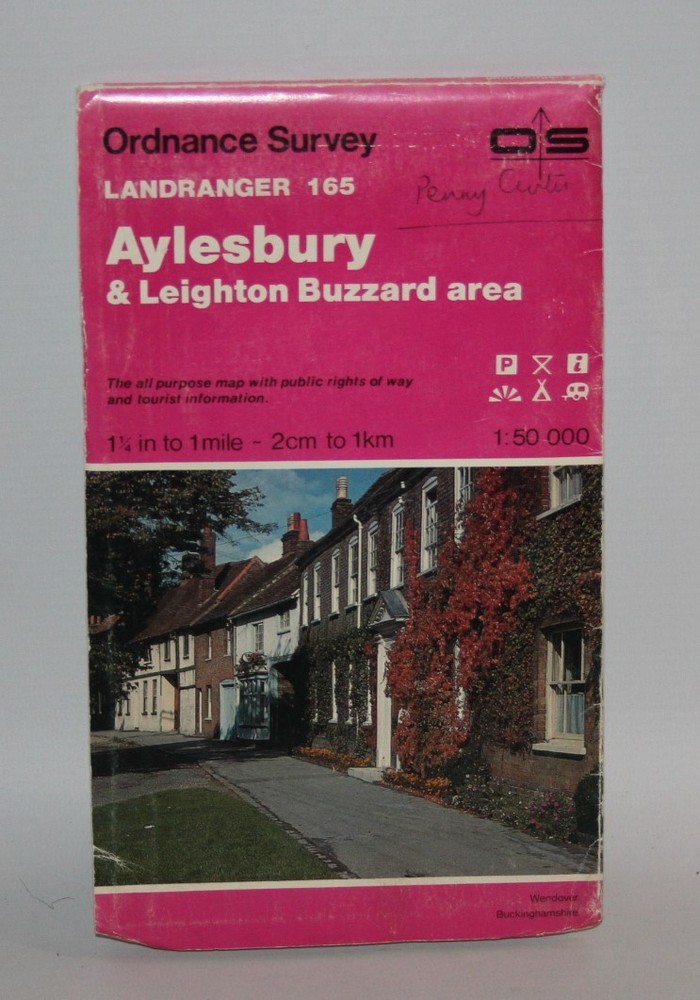 Ordnance Survey Landranger Map – Aylesbury & Leighton Buzzard, Sheet 165 – 1984