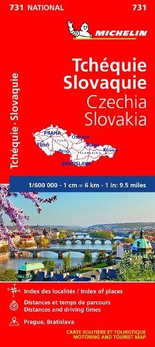Michelin Czech Republic, Slovak Republic – Michelin National Map 731 (Map)