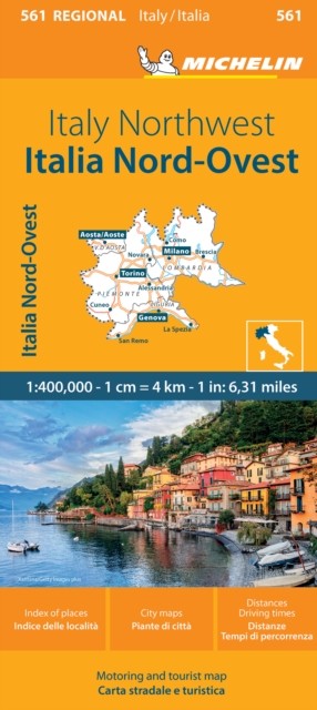Italy Northwest – Michelin Regional Map 561 Map by Michelin (Sheet map, folded)