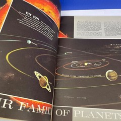1967 Hammond’s Space-Age World Atlas Paperback w/ Planets Moons Sun 12 x 9.5″