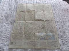 Ordnance Survey One Inch MOD Paper Map, Colchester, Sheet 149, 7th Series 1966