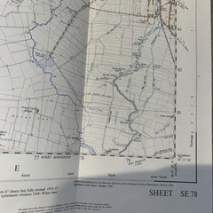 Vintage Ordnance Survey First Series Pickering (West) 1961 Sheet SE 78