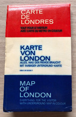 London Geographia vintage map, Circa 1970s