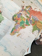 3 National Geographic Posters for Home School Education World Map & Info Posters