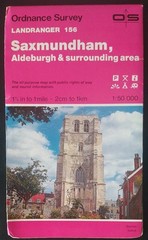 Ordnance Survey Landranger Map 156: Saxmundham, Aldeburgh & surrounding area.