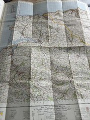 BARNSTAPLE Ordnance Survey Seventh Series Cloth One inch 1967 Sheet 163 Brayford