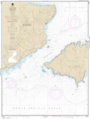 Unalaska Island Umnak Pass and approaches | Waterproof NOAA Chart 16513