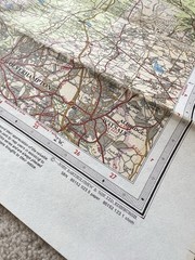 Bartholomew Map N Shropshire Stoke Wrexham Vintage 70s 1971 Paper ½” FreePostUK