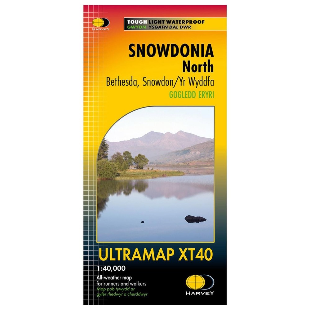 Pocket Size Map Snowdonia North Gogledd Eryri Mini XT40 Waterproof For Walkers