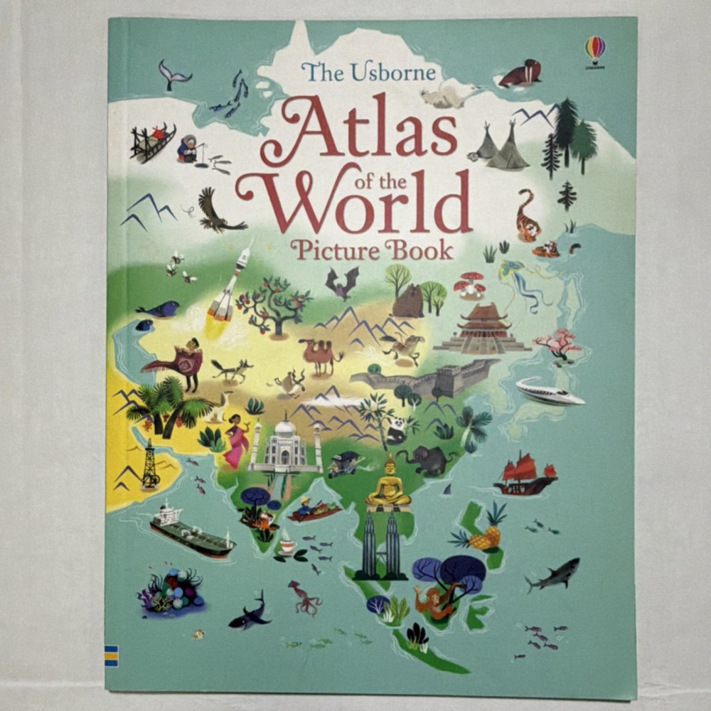 Usborne The Usborne Atlas of the World Picture Book Illustrated English 2017