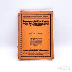 Amtliche Topographische Karte von Württemberg 1:25000 66. Wildbad (1930)