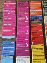 Job Lot 51 Vintage Ordnance Survey Maps Bartholomew UK