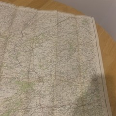 Ordnance Survey One Inch Map 129 Seventh Series Ludlow 1952 OS