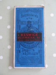 VINTAGE BARTHOLOMEW’S CLOTH MAP OF KESWICK & ULLSWATER – NEW REDUCED SURVEY