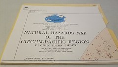 USGS Natural Hazards Map of the Circum-Pacific Region w/Companion Note Book