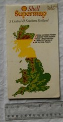 c1978 Shell Supermap No. 5 Central & Southern Scotland