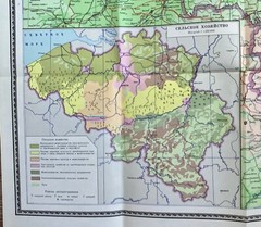 Vintage Soviet Reference Map BELGIUM 1973