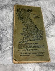 Vintage Bartholomew’s Cloth Map Of The Lake District