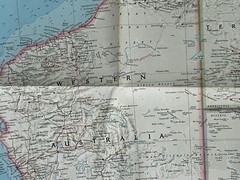 Vintage NATIONAL GEOGRAPHIC 1963 AUSTRALIA MAP 25” X 38” Excellent ++ Condition