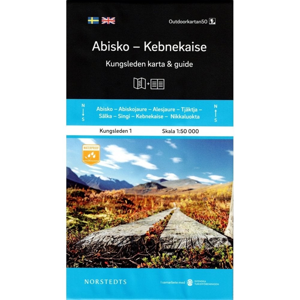 Sweden Abisko – Kebnekaise. Kungsleden hiking trail map & guide – part 1