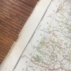 Vintage 1960 Ordnance Survey Map Of Salisbury Sheet 167 Rolled