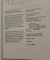 Times Atlas Of The World Second edition 1995