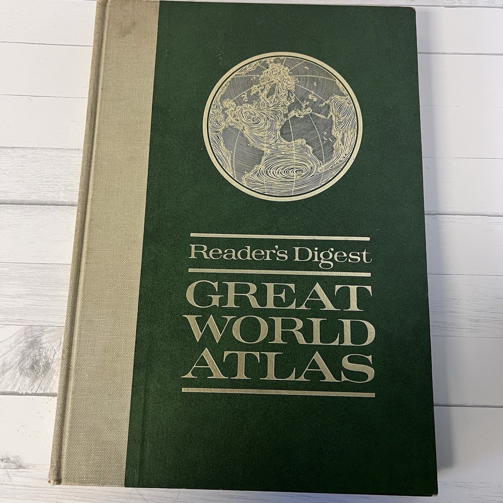 Readers Digest Great World Atlas 1969 Third Edition Map