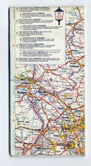 Esso Road Map GERMANY DEUTSCHLAND vintage 1970 **see scans**