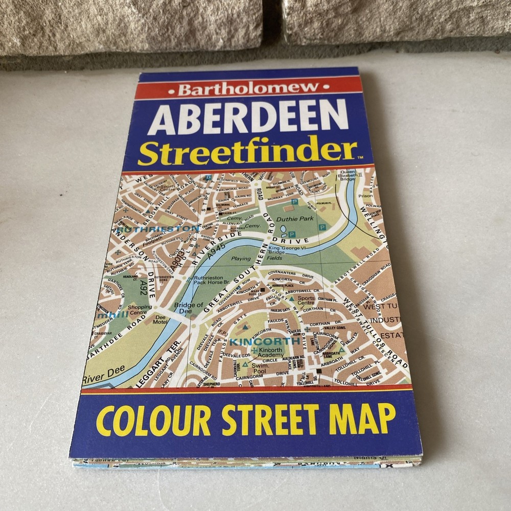 Bartholomew Aberdeen streetfinder Colour Street Map