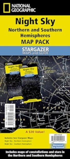 Night Sky (Map Pack Bundle) Stargazer folded by Nat Geo Maps (Sheet map, folded)