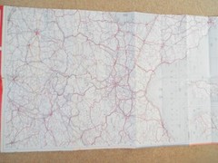 Vintage AA Motorists Road travel Map Switzerland Austria Italy Double sided