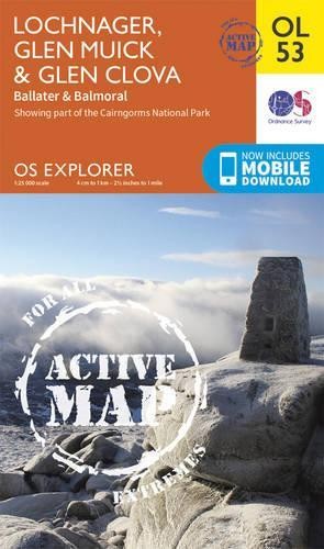 Lochnagar, Glen Muick & Glen Clova, Ballater & Balmoral (Map)