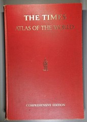 The Times Atlas of the World: Comprehensive Edition 1967 Hardcover Red Vintage