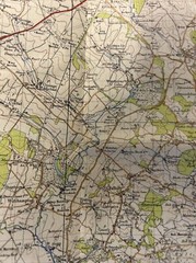 BOURNEMOUTH – 1940 Cloth Sixth Edition Ordnance Survey One Inch Sheet 179 Poole