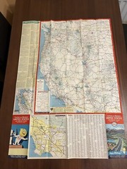1962 Enco Central and Western United States and Adjacent Canada Map