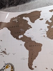 Luckies scratch off world map – New perfect gift idea for travellers