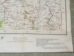 Ordnance Survey 1″ Popular edition: Sheet 136 Boscastle & Padstow; 1928 on cloth