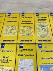 Vintage Bundle Job Lot Mainly France Michelin Road Maps Includes Others X 16