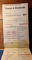 Thurso & Dunbeath Ordance Survey map Sheet no. 11 (special library edition)