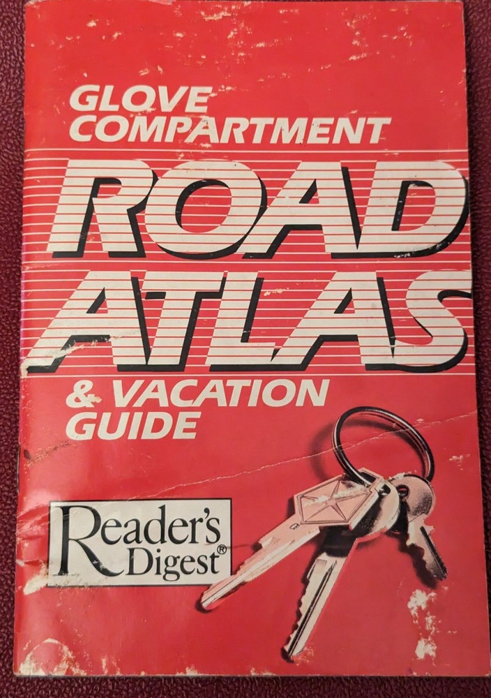 VTG 1988 GLOVE COMPARTMENT BOOKLET ROAD ATLAS & Vacation Guide – Readers Digest