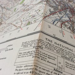 Vintage Ordnance Survey – Derby Nottingham Leicester 121 – Cloth map – 81x69cm