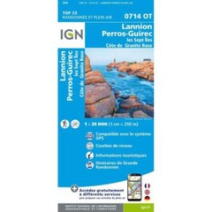 France 1:25K map 0714OT – Lannion / Perros-Guirec / Les Sept Iles map