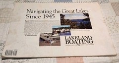 Lake Michigan 6ht Edition Richardsons Chartbook boat Cruising Guide Map Book Vtg
